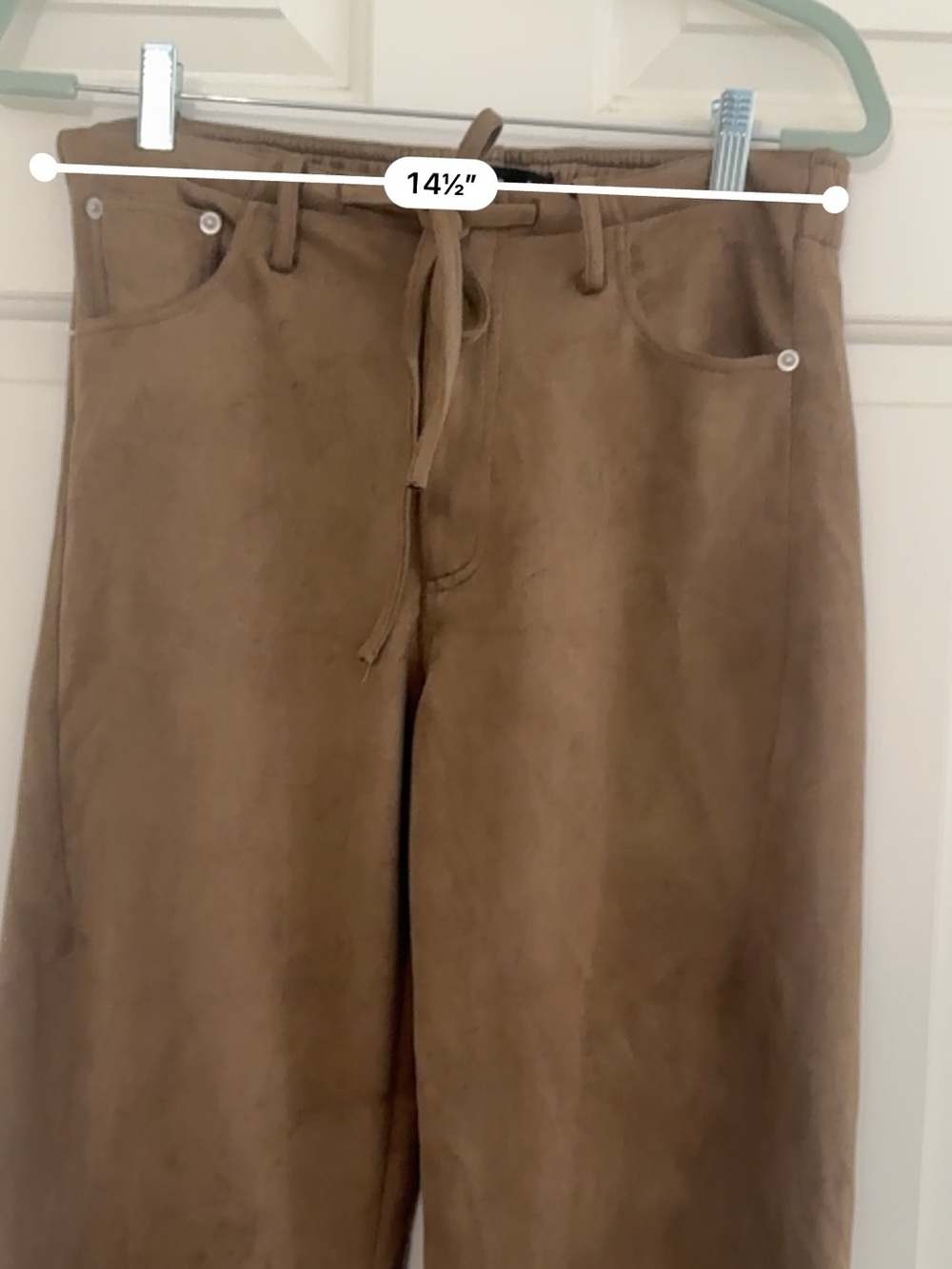 LIONESS Dusty faux suede pants slight barrel - Picture 8 of 14